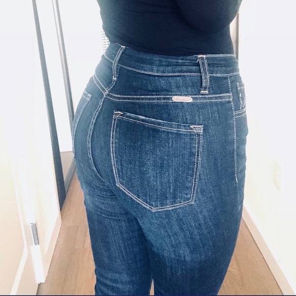 Sara Dark Wash High Rise Skinny Jeans - Picture 4 of 8